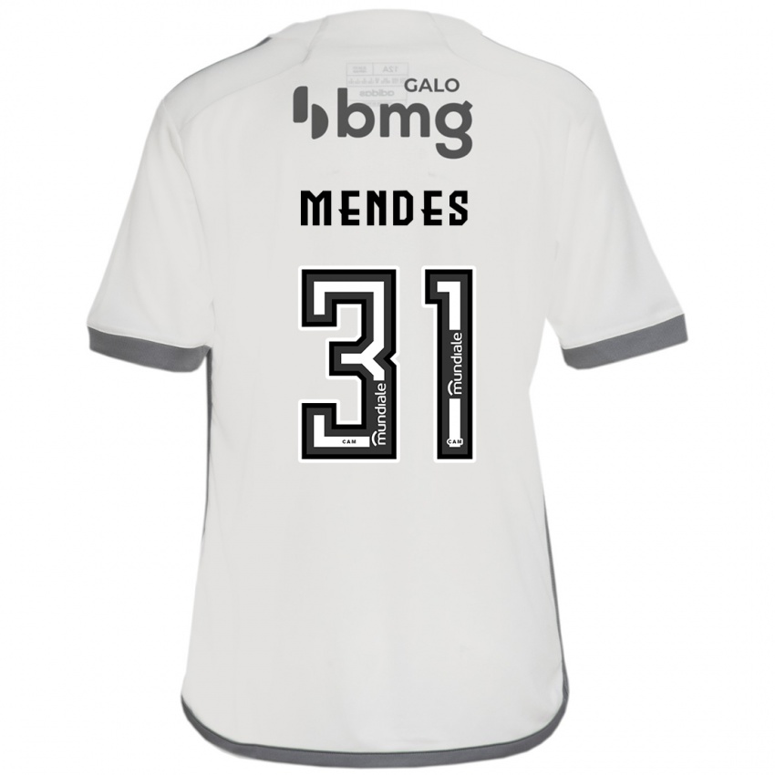 Barn Matheus Mendes #31 Off White Bortetrøye Drakt Trøye 2024/25 Skjorter T-Skjorte