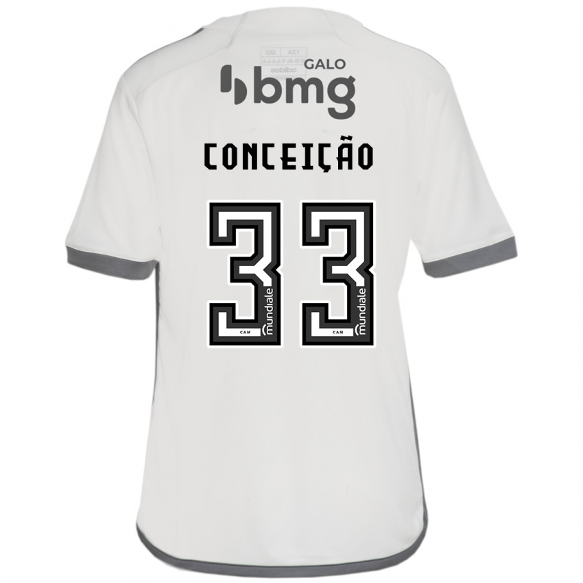 Barn Robert Conceição #33 Off White Bortetrøye Drakt Trøye 2024/25 Skjorter T-Skjorte