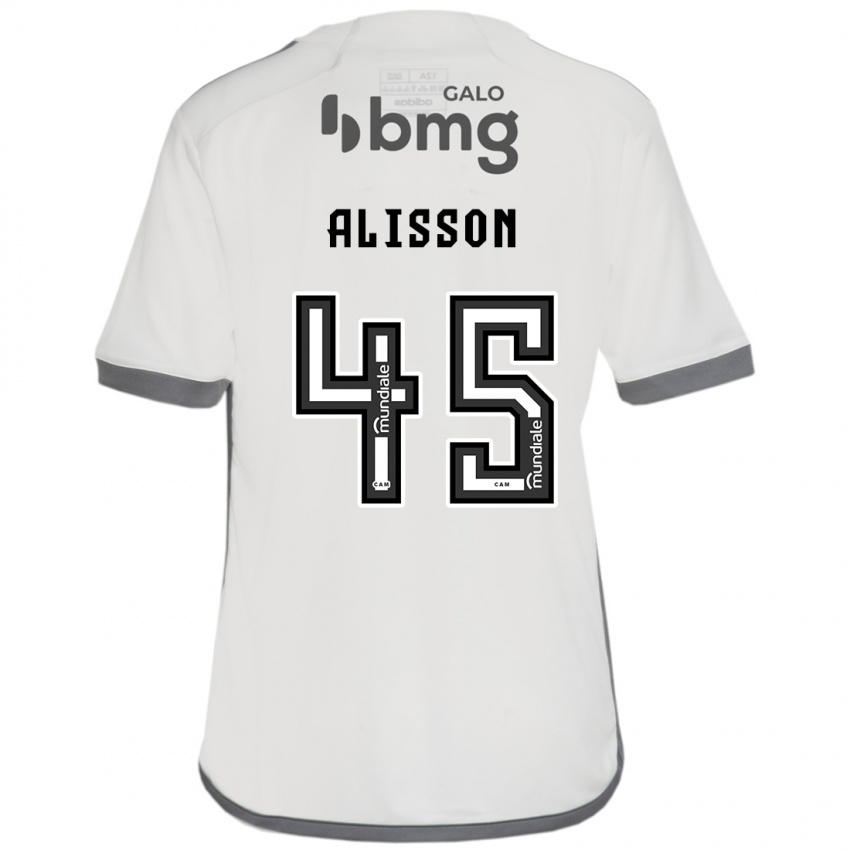 Barn Alisson #45 Off White Bortetrøye Drakt Trøye 2024/25 Skjorter T-Skjorte