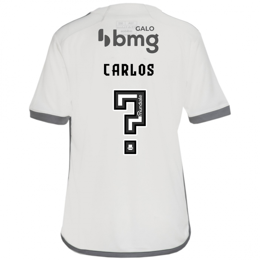 Barn Luiz Carlos #0 Off White Bortetrøye Drakt Trøye 2024/25 Skjorter T-Skjorte