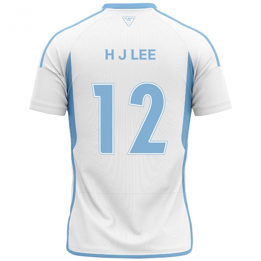 Barn Jae-Hyung Lee #12 Hvit Blå Bortetrøye Drakt Trøye 2024/25 Skjorter T-Skjorte