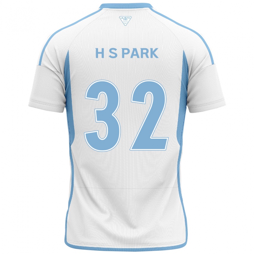 Barn Sung-Hyun Park #32 Hvit Blå Bortetrøye Drakt Trøye 2024/25 Skjorter T-Skjorte