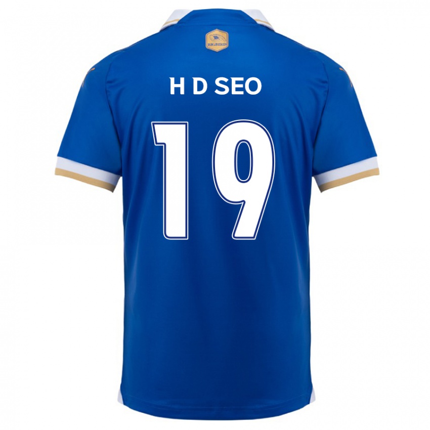 Mann Dong-Han Seo #19 Blå Hvit Hjemmetrøye Drakt Trøye 2024/25 Skjorter T-Skjorte