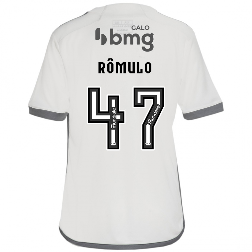 Mann Romulo #47 Off White Bortetrøye Drakt Trøye 2024/25 Skjorter T-Skjorte