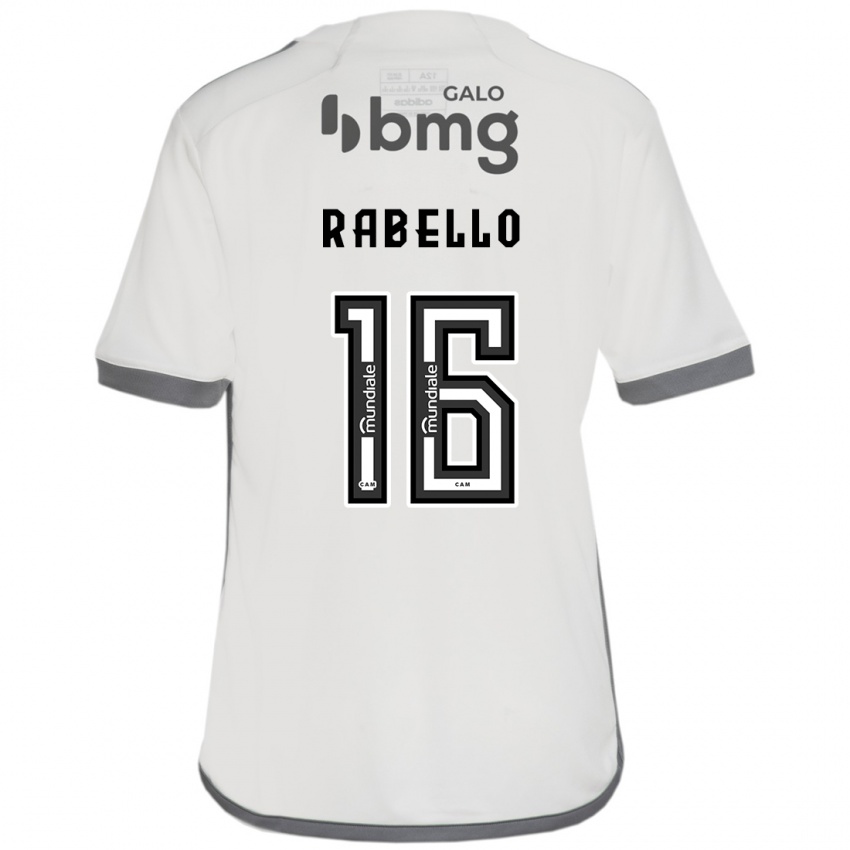 Mann Igor Rabello #16 Off White Bortetrøye Drakt Trøye 2024/25 Skjorter T-Skjorte