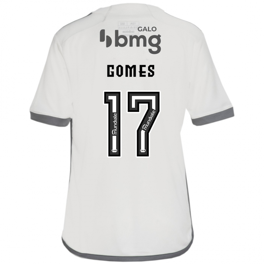 Mann Igor Gomes #17 Off White Bortetrøye Drakt Trøye 2024/25 Skjorter T-Skjorte