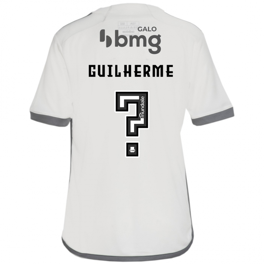 Mann Kauan Guilherme #0 Off White Bortetrøye Drakt Trøye 2024/25 Skjorter T-Skjorte