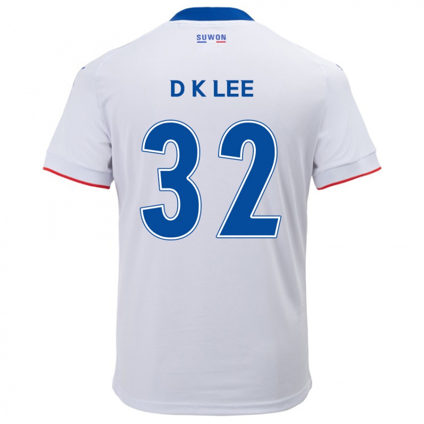 Mann Kyu-Dong Lee #32 Hvit Blå Bortetrøye Drakt Trøye 2024/25 Skjorter T-Skjorte