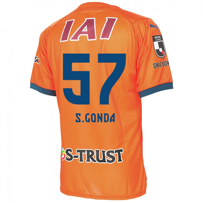 Dame Shuichi Gonda #57 Orange Blue Hjemmetrøye Drakt Trøye 2024/25 Skjorter T-Skjorte