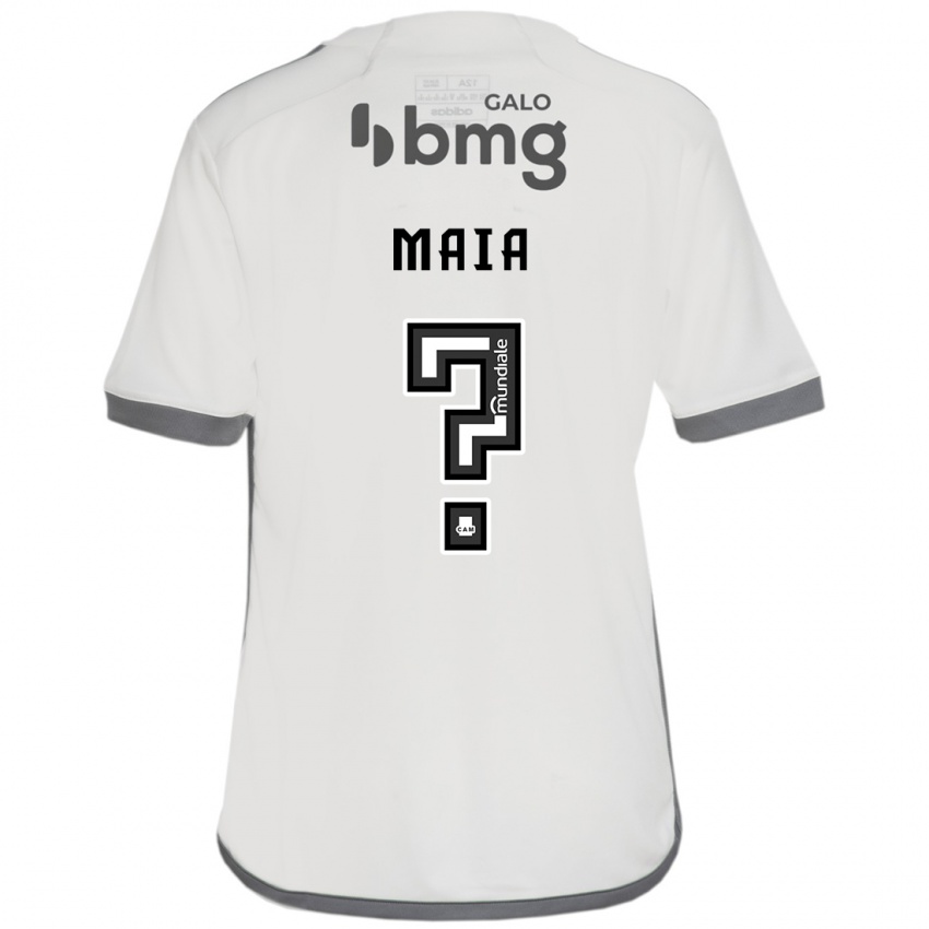 Dame Caio Maia #0 Off White Bortetrøye Drakt Trøye 2024/25 Skjorter T-Skjorte