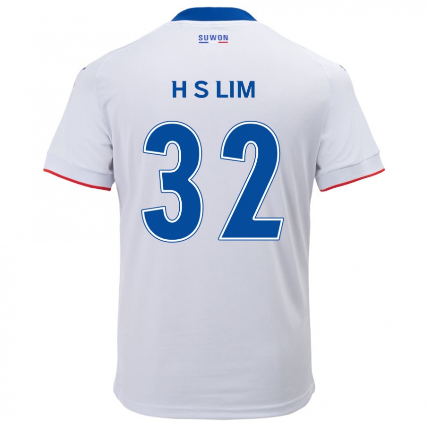 Dame Seong-Hyeon Lim #32 Hvit Blå Bortetrøye Drakt Trøye 2024/25 Skjorter T-Skjorte