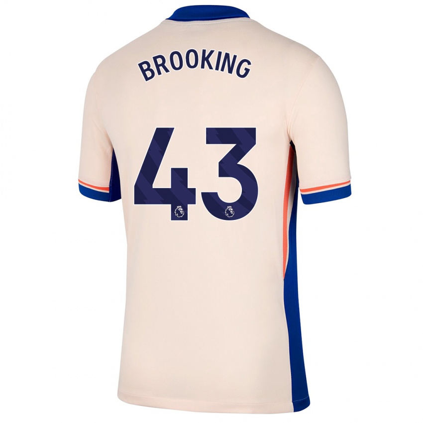 Barn Josh Brooking #43 Lys Beige Bortetrøye Drakt Trøye 2024/25 Skjorter T-Skjorte