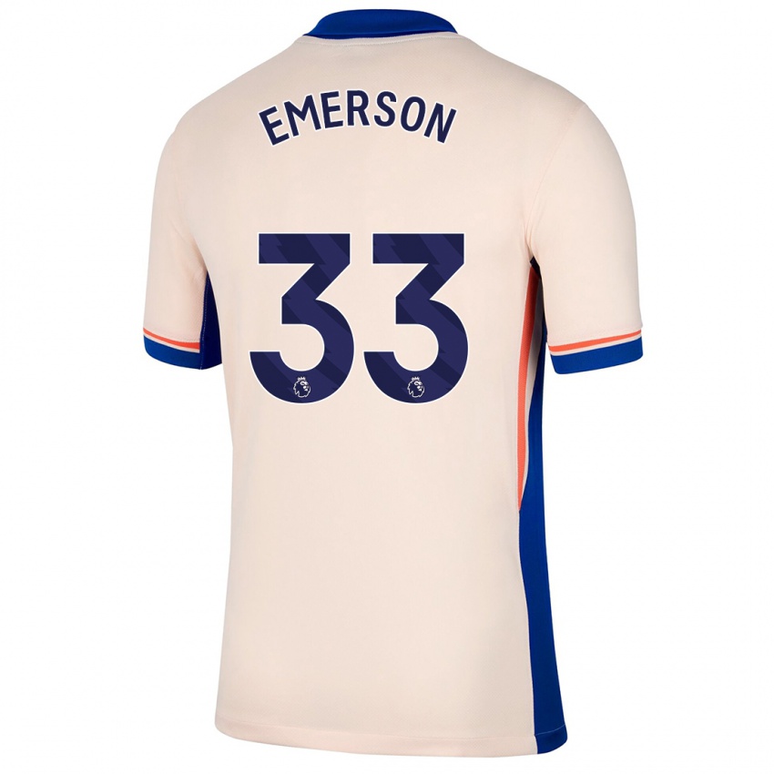 Barn Emerson #33 Lys Beige Bortetrøye Drakt Trøye 2024/25 Skjorter T-Skjorte