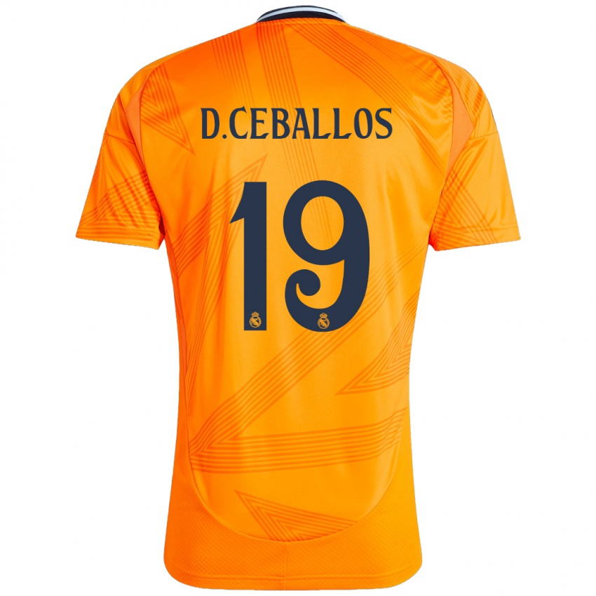 Barn Dani Ceballos #19 Oransje Bortetrøye Drakt Trøye 2024/25 Skjorter T-Skjorte