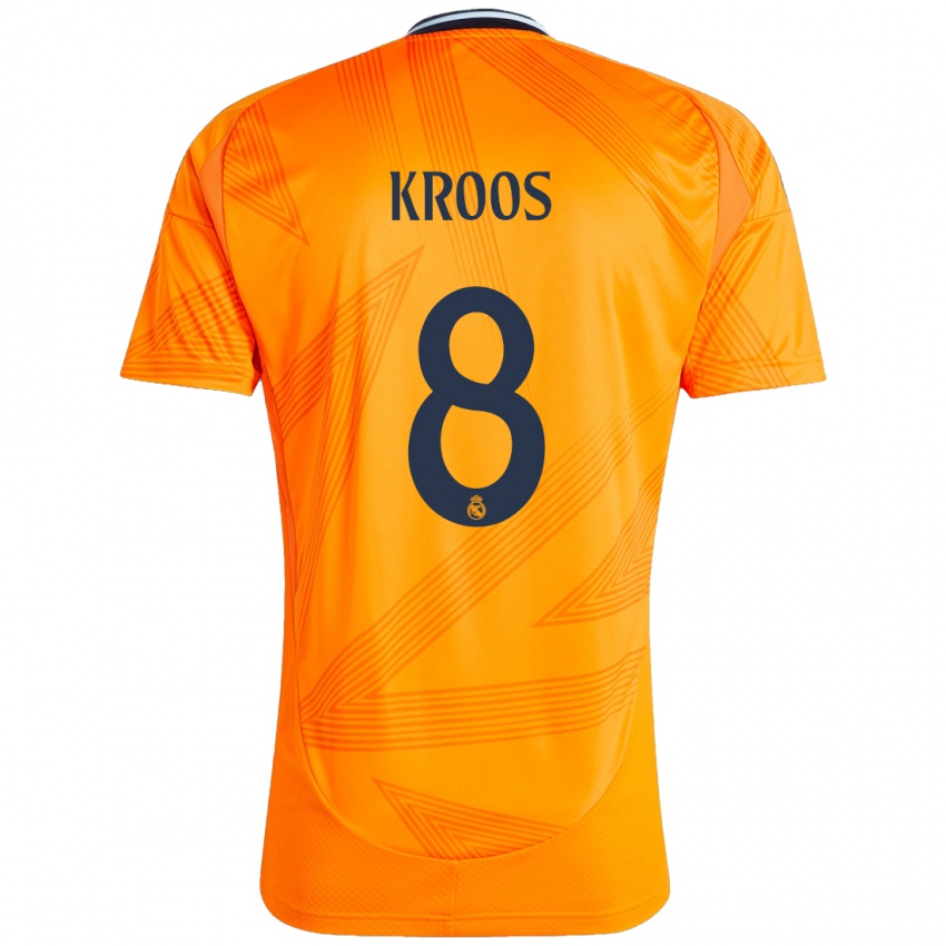 Barn Toni Kroos #8 Oransje Bortetrøye Drakt Trøye 2024/25 Skjorter T-Skjorte