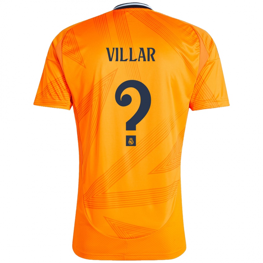 Barn Javi Villar #0 Oransje Bortetrøye Drakt Trøye 2024/25 Skjorter T-Skjorte