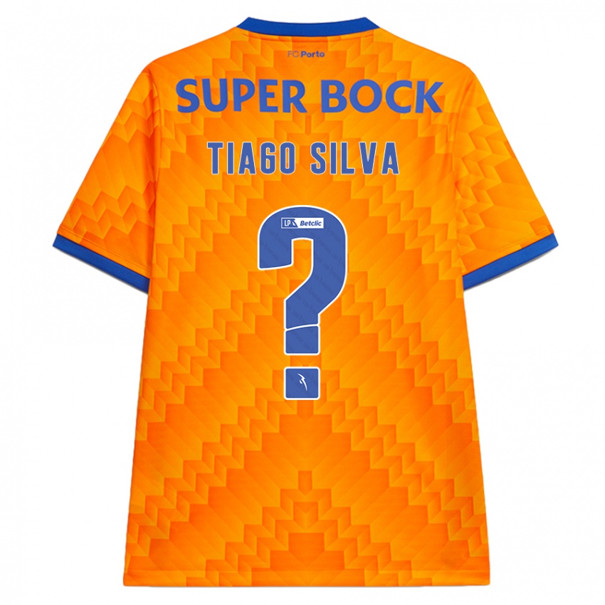 Barn Tiago Silva #0 Oransje Bortetrøye Drakt Trøye 2024/25 Skjorter T-Skjorte