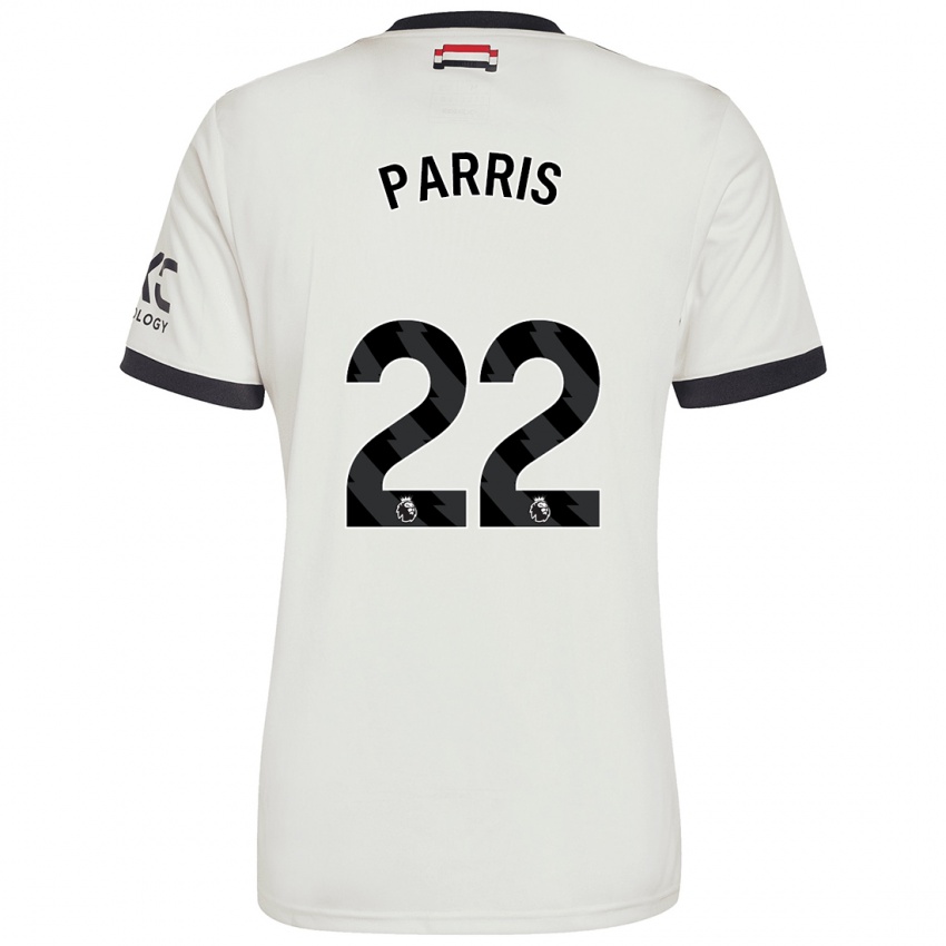 Barn Nikita Parris #22 Off White Tredje Sett Drakt Trøye 2024/25 Skjorter T-Skjorte