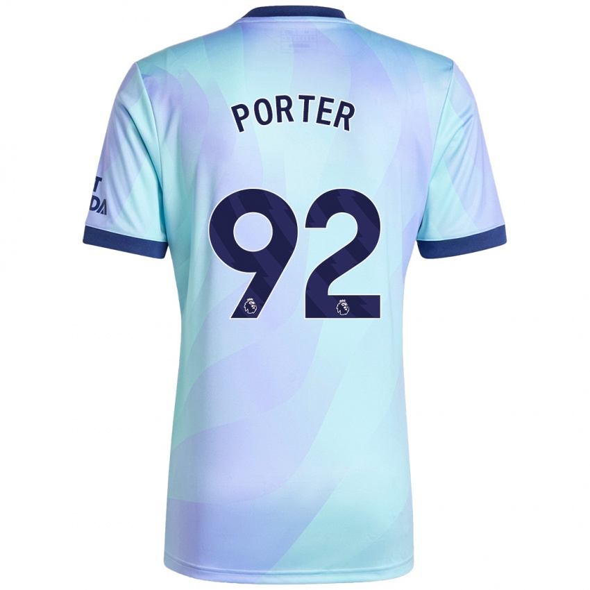 Barn Jack Porter #92 Aqua Tredje Sett Drakt Trøye 2024/25 Skjorter T-Skjorte