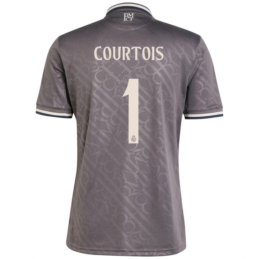 Barn Thibaut Courtois #1 Kull Tredje Sett Drakt Trøye 2024/25 Skjorter T-Skjorte