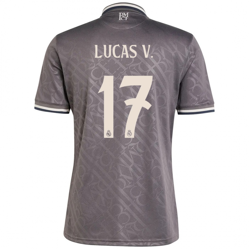 Barn Lucas Vazquez #17 Kull Tredje Sett Drakt Trøye 2024/25 Skjorter T-Skjorte