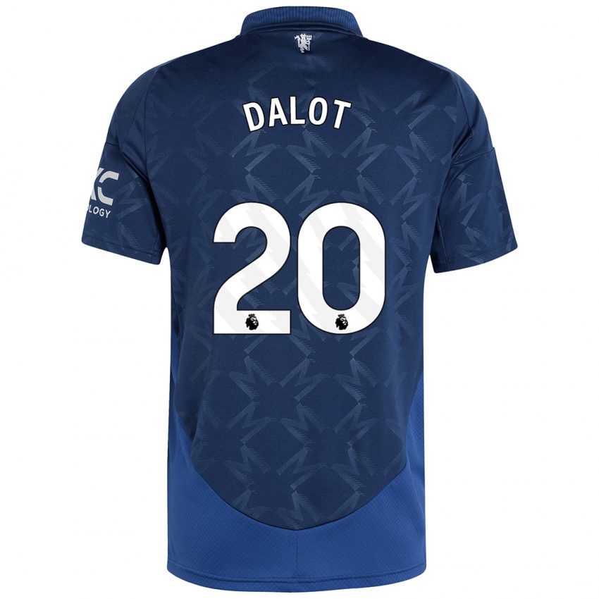 Mann Diogo Dalot #20 Indigo Bortetrøye Drakt Trøye 2024/25 Skjorter T-Skjorte