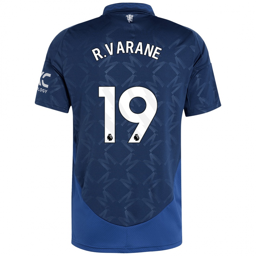 Mann Raphael Varane #19 Indigo Bortetrøye Drakt Trøye 2024/25 Skjorter T-Skjorte