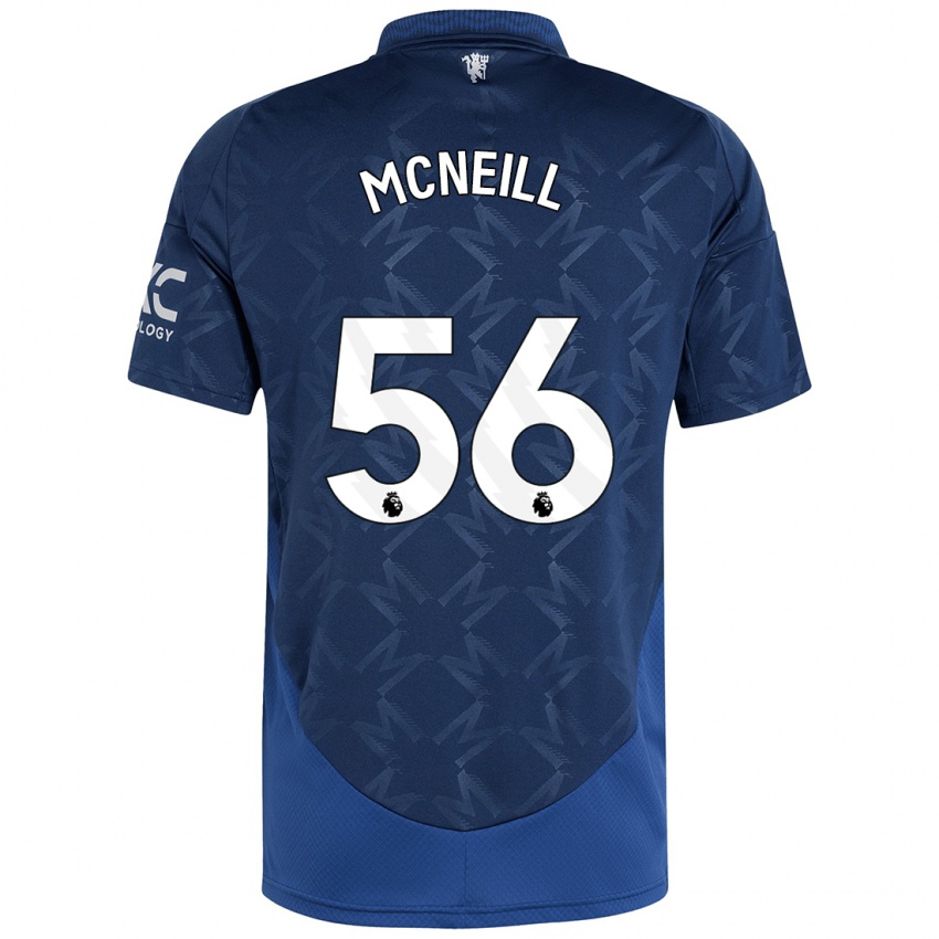 Mann Charlie Mcneill #56 Indigo Bortetrøye Drakt Trøye 2024/25 Skjorter T-Skjorte