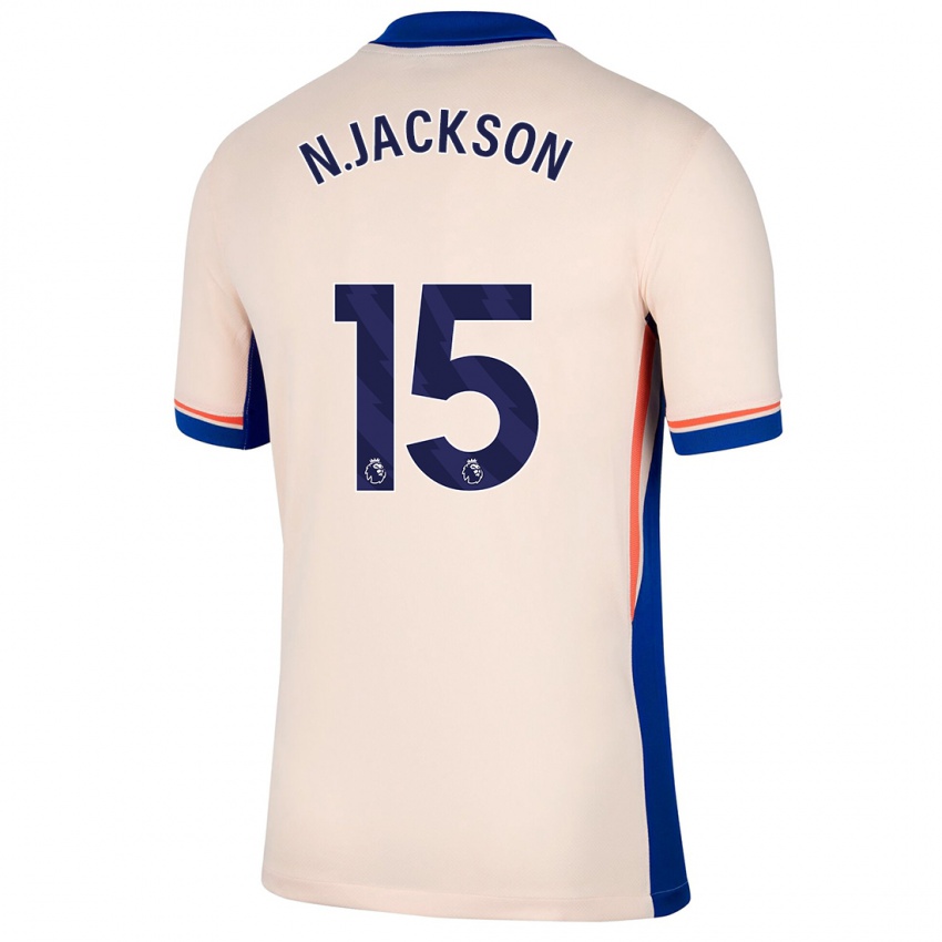 Mann Nicolas Jackson #15 Lys Beige Bortetrøye Drakt Trøye 2024/25 Skjorter T-Skjorte