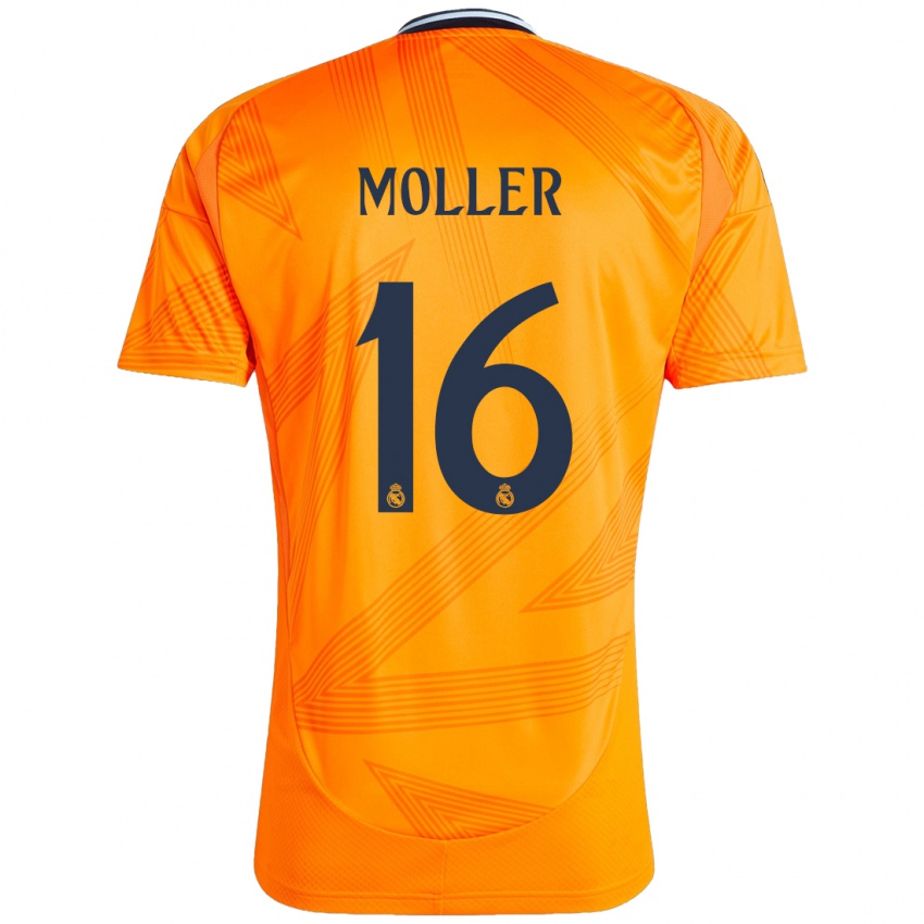 Mann Caroline Moller #16 Oransje Bortetrøye Drakt Trøye 2024/25 Skjorter T-Skjorte