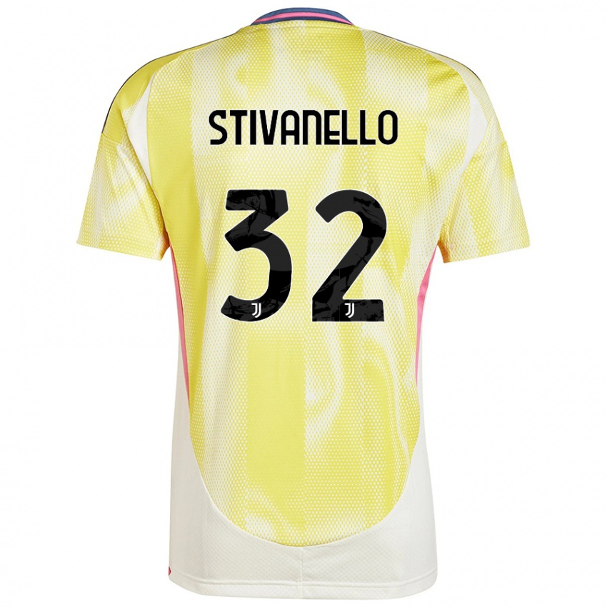 Mann Riccardo Stivanello #32 Solgul Bortetrøye Drakt Trøye 2024/25 Skjorter T-Skjorte