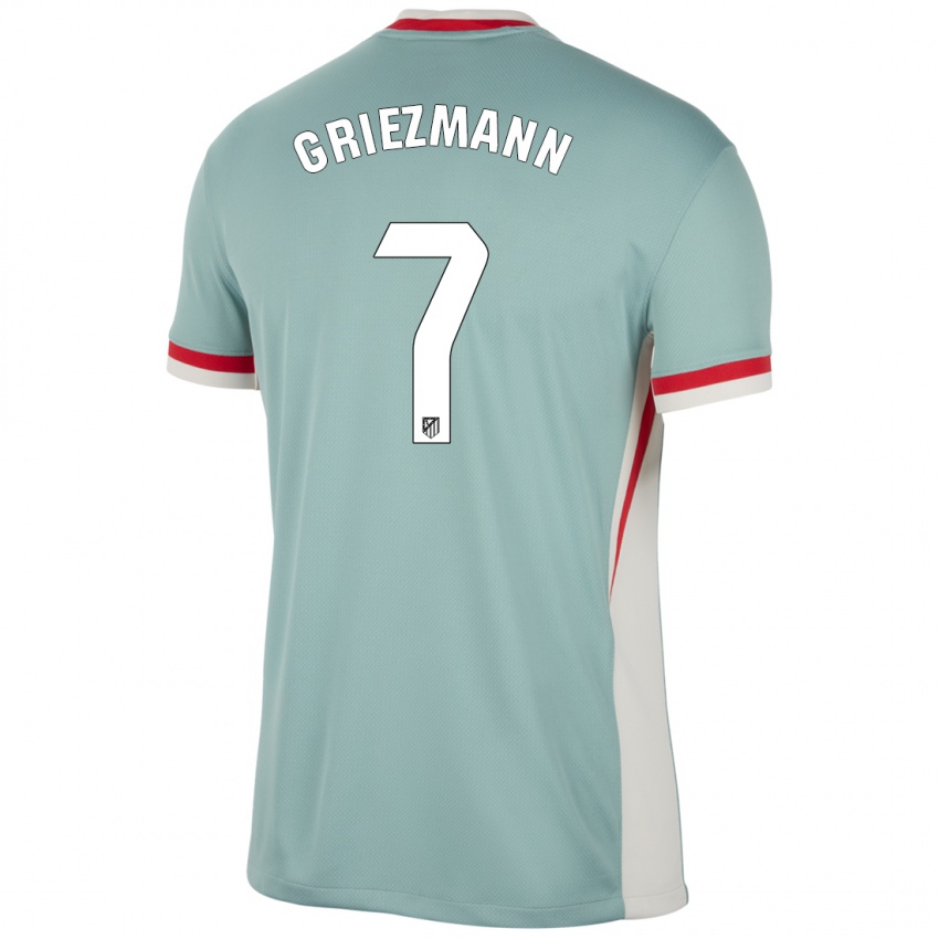 Mann Antoine Griezmann #7 Lys Beige Blå Bortetrøye Drakt Trøye 2024/25 Skjorter T-Skjorte