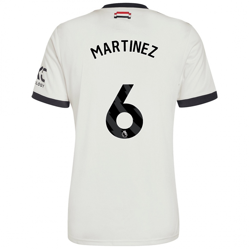 Mann Lisandro Martinez #6 Off White Tredje Sett Drakt Trøye 2024/25 Skjorter T-Skjorte