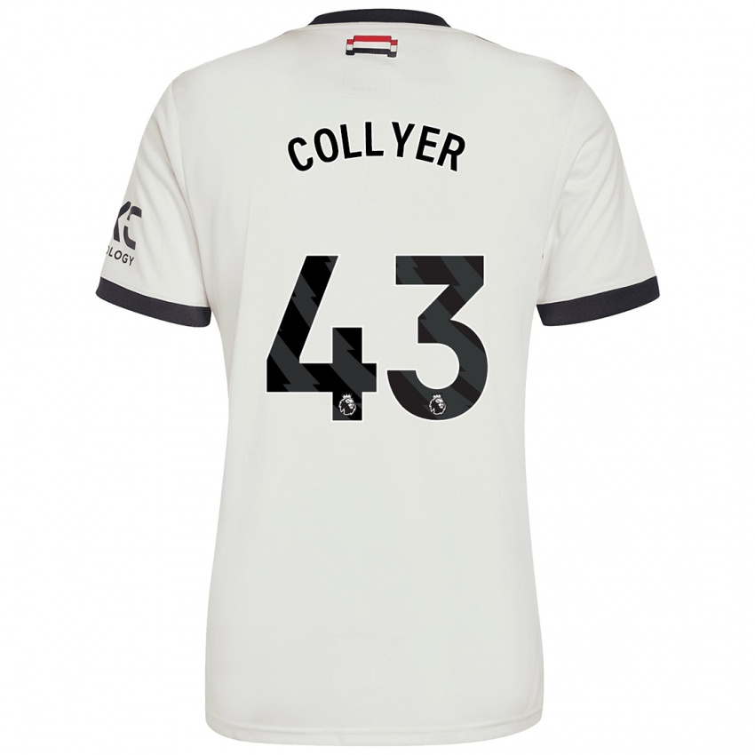 Mann Toby Collyer #43 Off White Tredje Sett Drakt Trøye 2024/25 Skjorter T-Skjorte