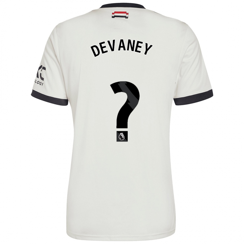 Mann Jacob Devaney #0 Off White Tredje Sett Drakt Trøye 2024/25 Skjorter T-Skjorte