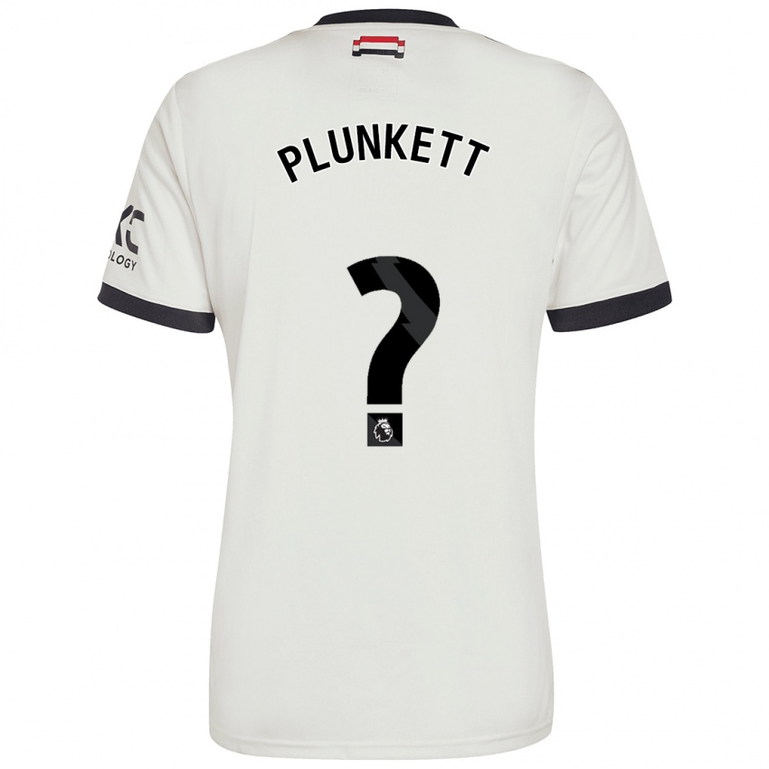 Mann Dante Plunkett #0 Off White Tredje Sett Drakt Trøye 2024/25 Skjorter T-Skjorte