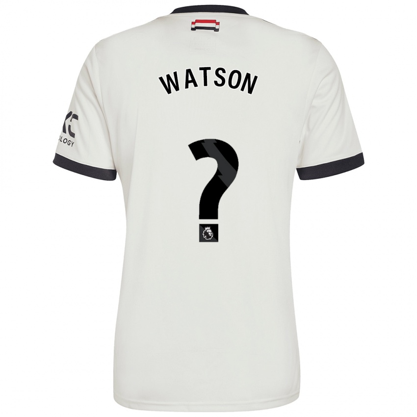 Mann Jacob Watson #0 Off White Tredje Sett Drakt Trøye 2024/25 Skjorter T-Skjorte