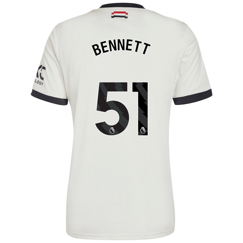 Mann Rhys Bennett #51 Off White Tredje Sett Drakt Trøye 2024/25 Skjorter T-Skjorte