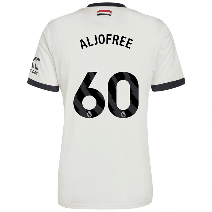 Mann Sonny Aljofree #60 Off White Tredje Sett Drakt Trøye 2024/25 Skjorter T-Skjorte