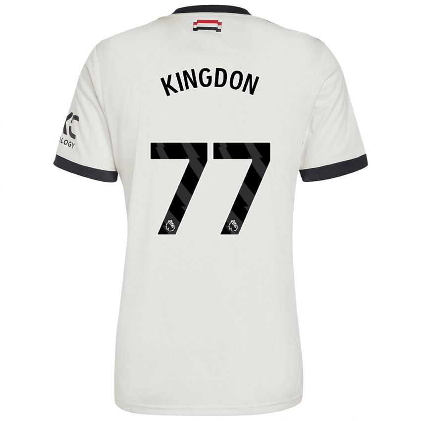 Mann Jack Kingdon #77 Off White Tredje Sett Drakt Trøye 2024/25 Skjorter T-Skjorte