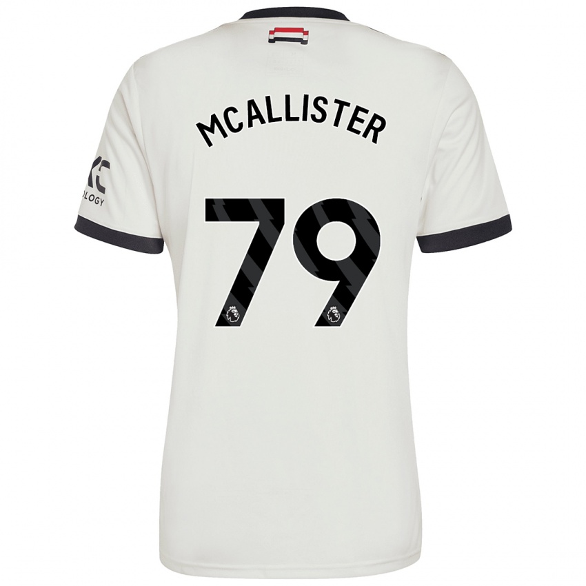 Mann Finley Mcallister #79 Off White Tredje Sett Drakt Trøye 2024/25 Skjorter T-Skjorte