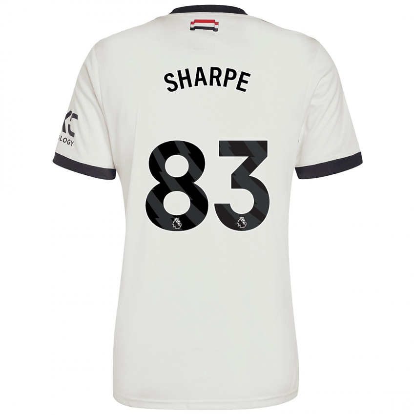 Mann Malachi Sharpe #83 Off White Tredje Sett Drakt Trøye 2024/25 Skjorter T-Skjorte