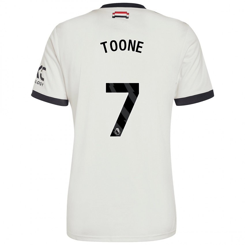 Mann Ella Toone #7 Off White Tredje Sett Drakt Trøye 2024/25 Skjorter T-Skjorte