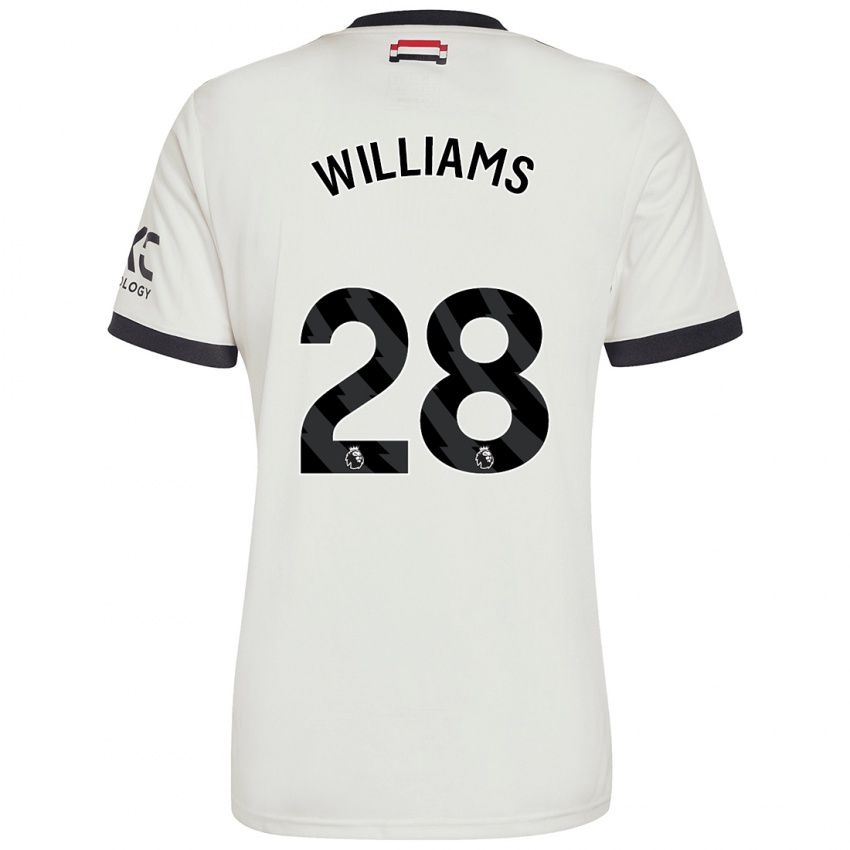 Mann Rachel Williams #28 Off White Tredje Sett Drakt Trøye 2024/25 Skjorter T-Skjorte