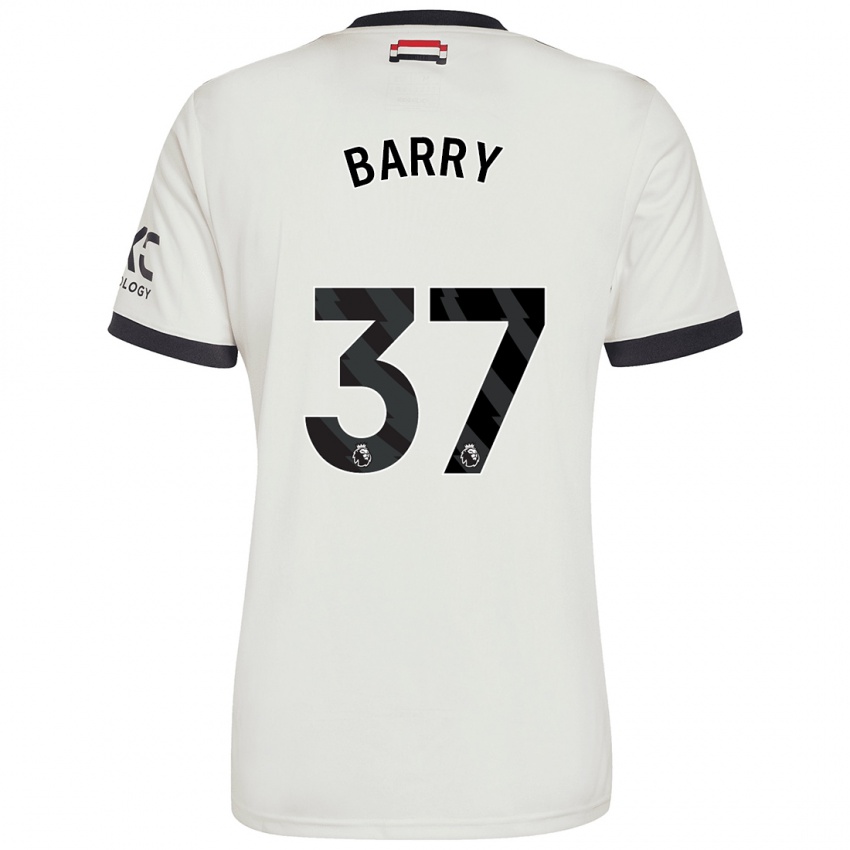 Mann Keira Barry #37 Off White Tredje Sett Drakt Trøye 2024/25 Skjorter T-Skjorte