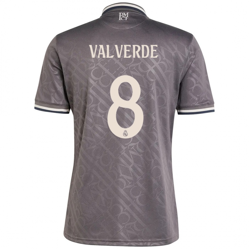 Mann Federico Valverde #8 Kull Tredje Sett Drakt Trøye 2024/25 Skjorter T-Skjorte