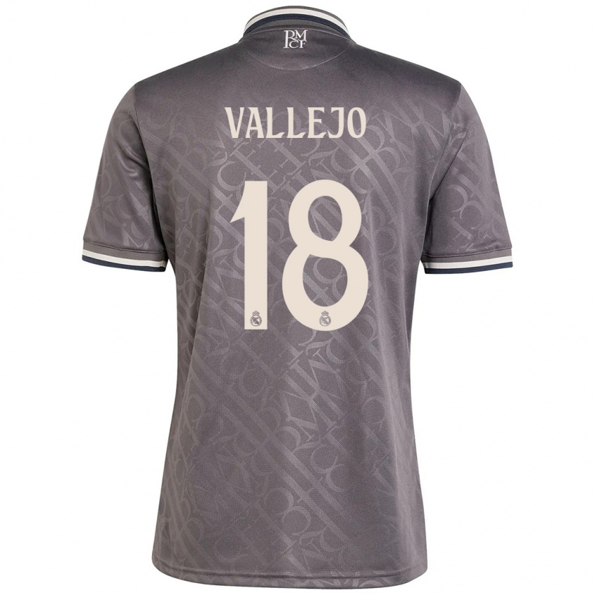 Mann Jesus Vallejo #18 Kull Tredje Sett Drakt Trøye 2024/25 Skjorter T-Skjorte