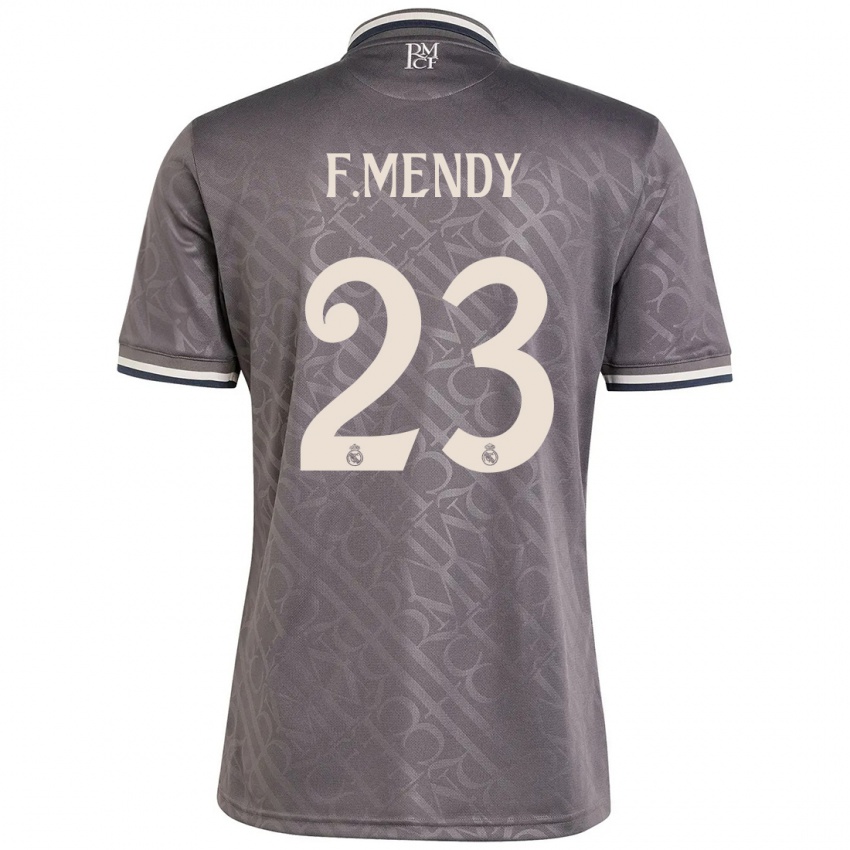 Mann Ferland Mendy #23 Kull Tredje Sett Drakt Trøye 2024/25 Skjorter T-Skjorte