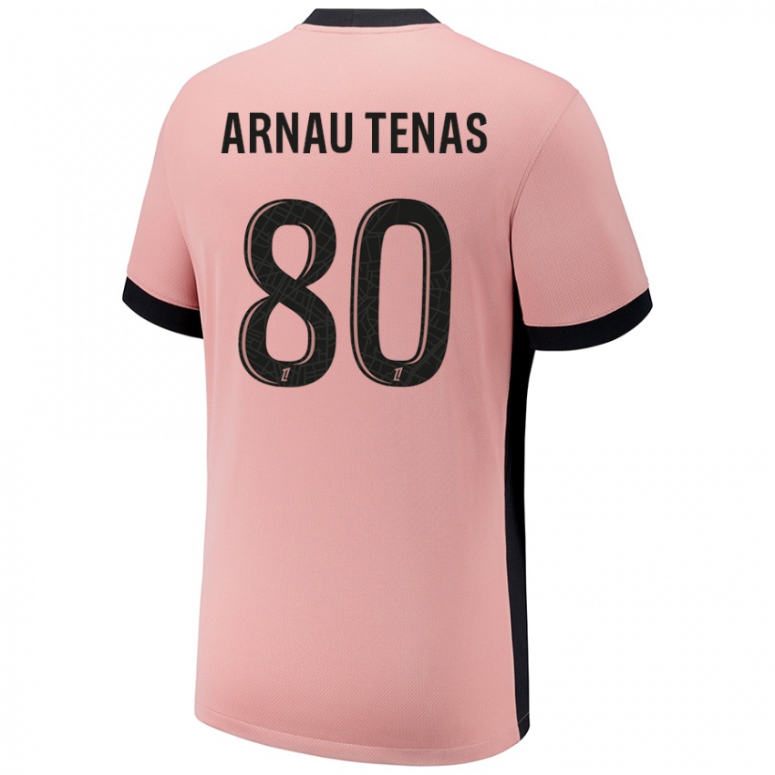 Mann Arnau Tenas #80 Rust Rosa Tredje Sett Drakt Trøye 2024/25 Skjorter T-Skjorte