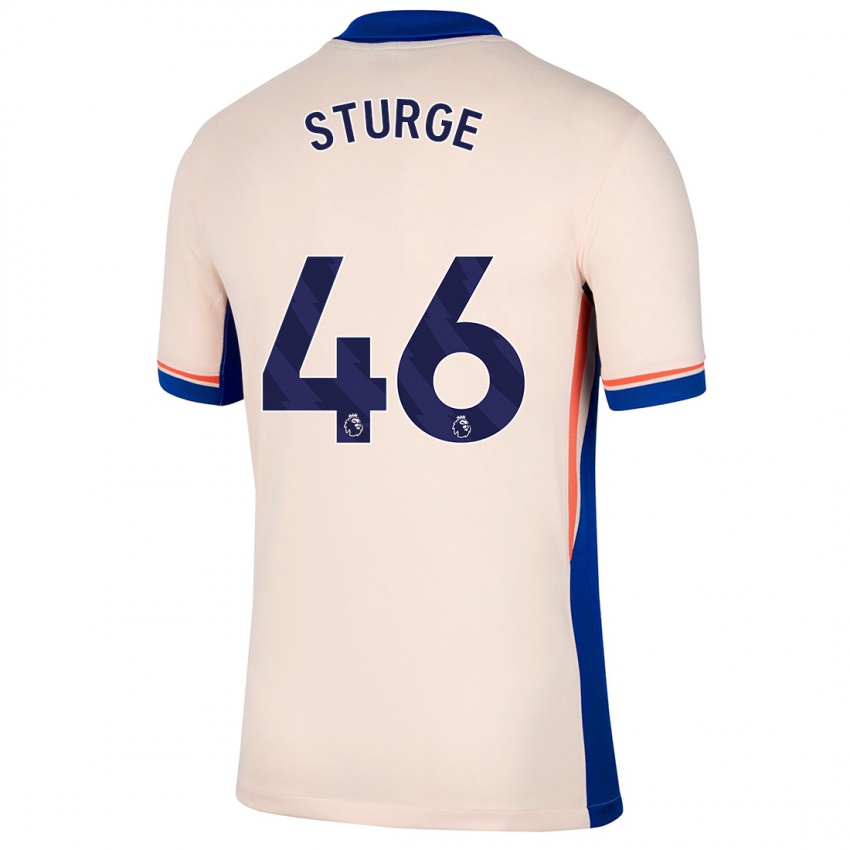 Dame Zak Sturge #46 Lys Beige Bortetrøye Drakt Trøye 2024/25 Skjorter T-Skjorte